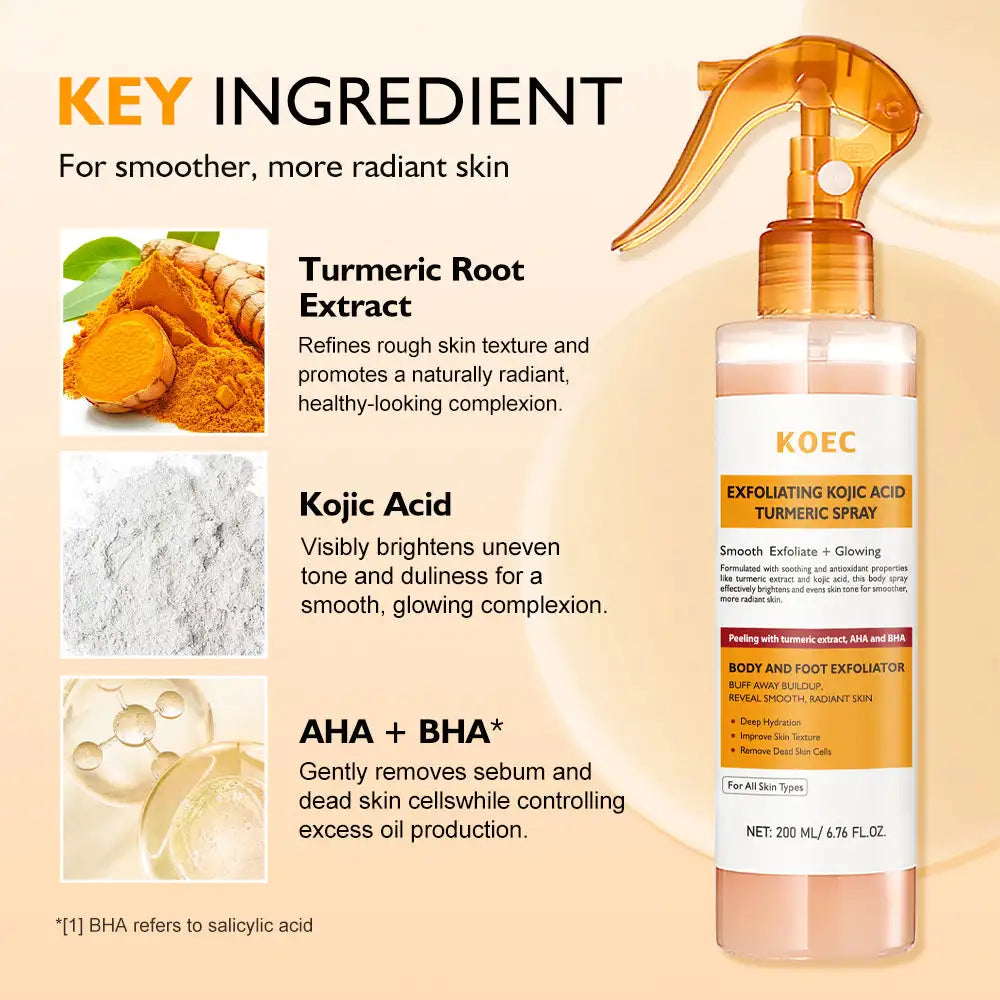 Koec® Spray Corporal Exfoliante y Revitalizador